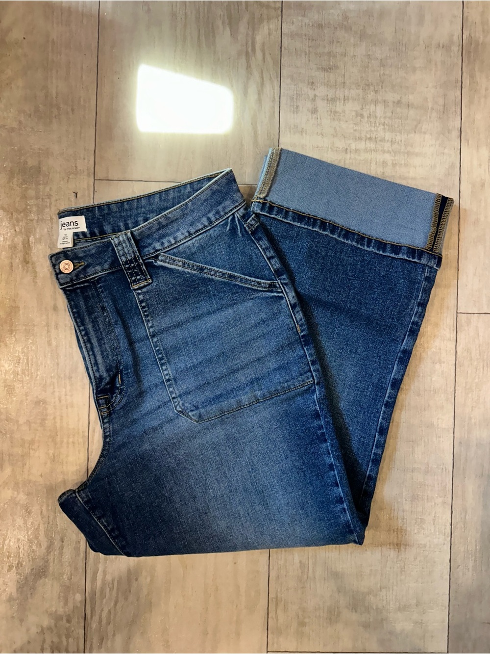Maurices Dark Blue Straight Leg Jeans